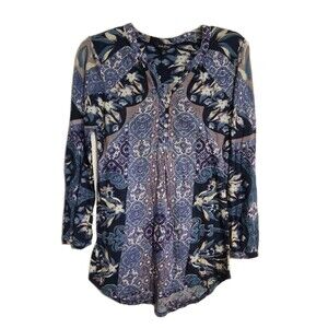 Women's Lucky Brand Long Sleeve Blouse Top Size S